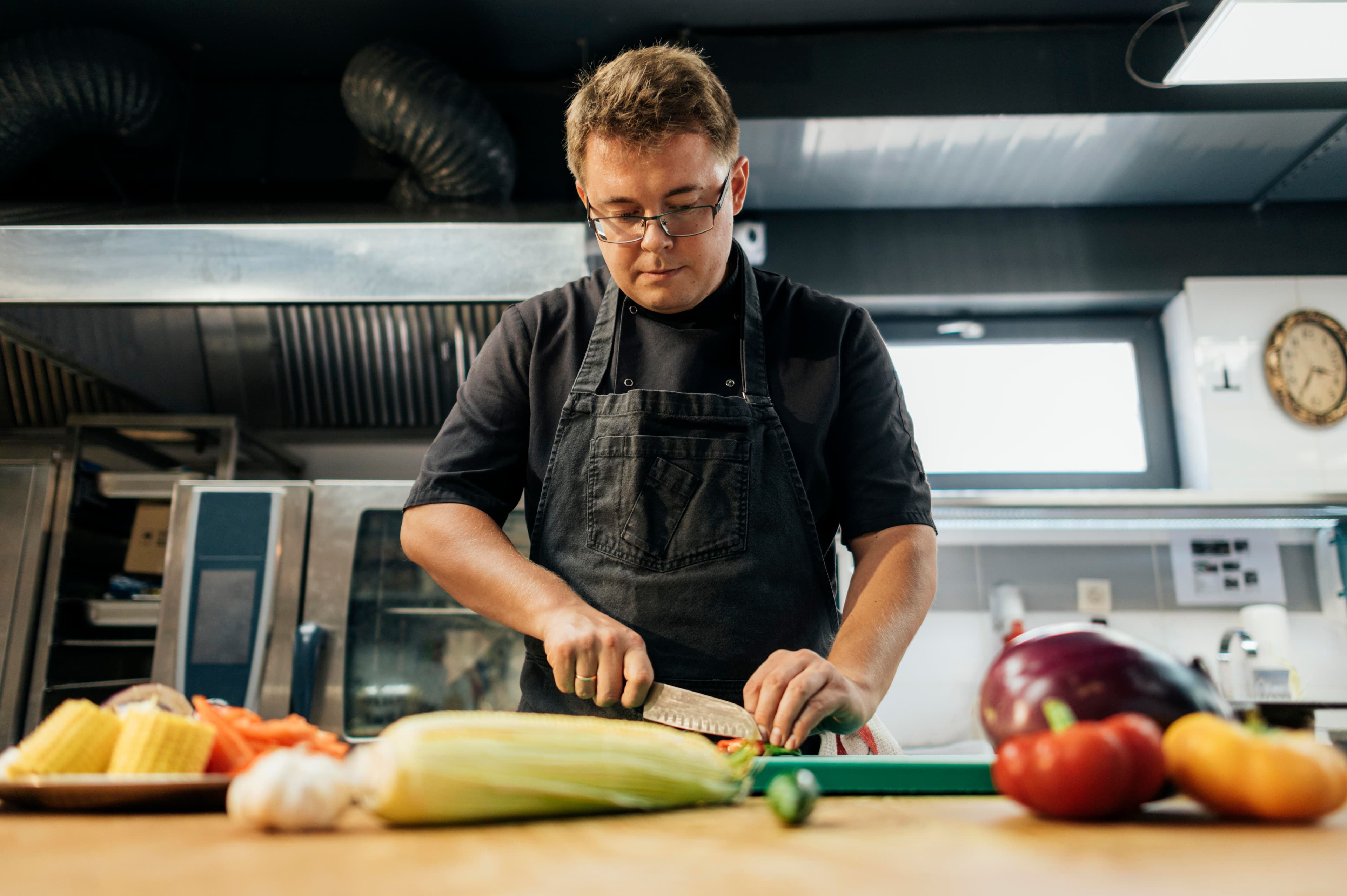 Kitchen operations background